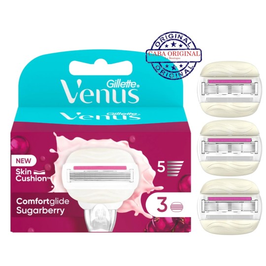 Pack 3 Recharges pour Rasoir Femme VENUS Comfortglide Sugarberry - Original