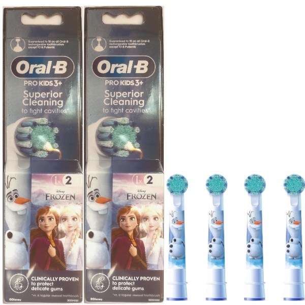 4 (Brossettes) Têtes de rechange 3D White Clean maximiser pour brosse à dents électrique Oral-B