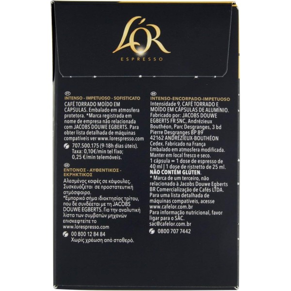 L'Or Capsules Café Intensité 9 - Forza - (40 Capsules)