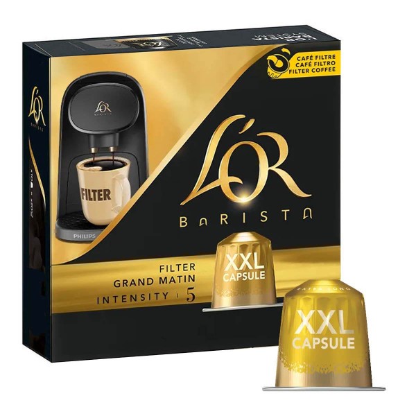 L'Or Capsules Café XXL Intensité 5 - Grand Matin - T10 (Compatible Barista)