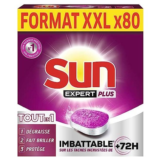 SUN Tablettes Lave-Vaisselle Tout-en-1 Expert Extra Power 44 tablettes