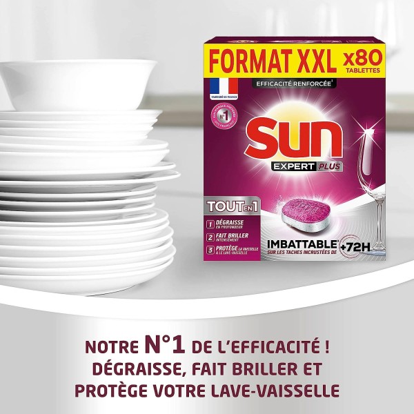 SUN Tablettes Lave-Vaisselle Tout-en-1 Expert Extra Power 44 tablettes