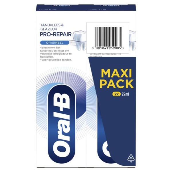 Partagez ce produit Oral B Dentifrice Pro-Sensitive Repare Gencive Email Original (Pack de 2 x 75 ml)