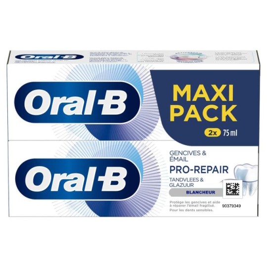 copy of ORAL-B Dentifrice Pro-Sensitive Repare Gencive Email Extra Fraicheur (Pack de 2 x 75 ml)