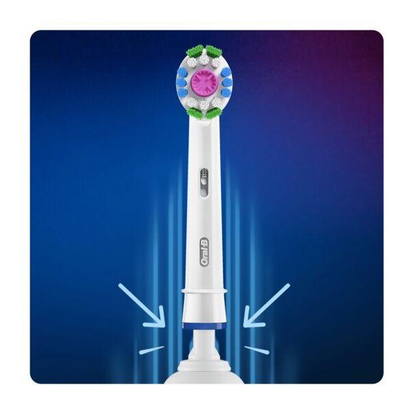 ORAL-B 3D White Pro 4 Brossettes (Tête) de Rechange (2 Packs de 2)