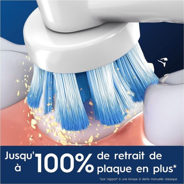 copy of 4 (Brossettes) Têtes de rechange 3D White Clean maximiser pour brosse à dents électrique Oral-B