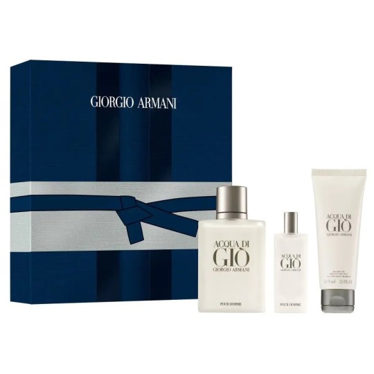 Armani ACQUA DI GIÒ Coffret eau de toilette 100 ml+ gel douche + format de voyage