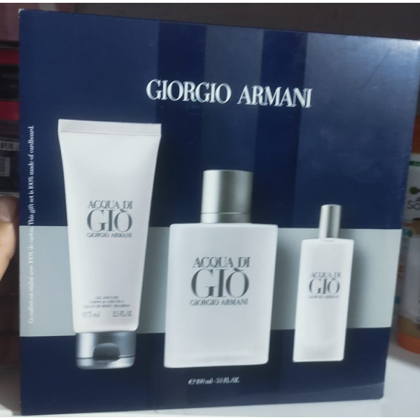 Armani ACQUA DI GIÒ Coffret eau de toilette 100 ml+ gel douche + format de voyage