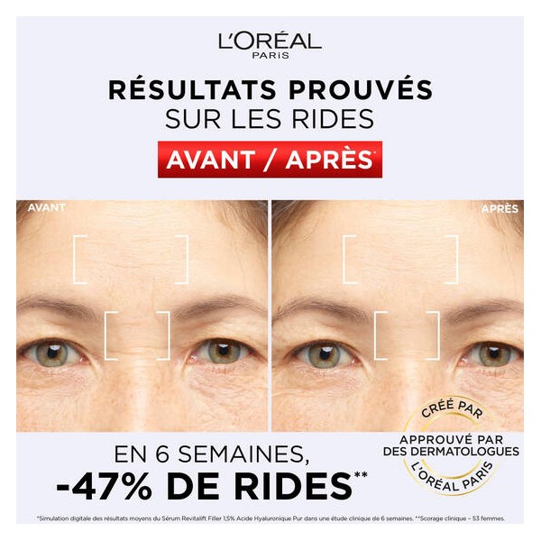 L'Oreal Revitalift Filler Sérum Anti-Rides À l’Acide Hyaluronique Pur 30 ml - Authentique - Original