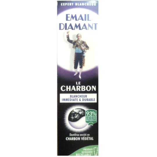 Email Diamant Le Charbon Dentifrice - Blancheur Immédiate & Durable 75ml