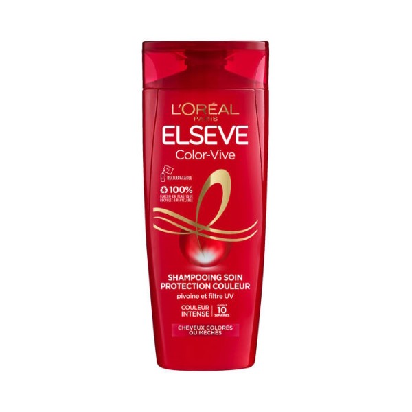 L'Oréal Paris Elseve Pack de 2 Shampoings Color-Vive Soin Protection Couleur (2x350 ml)