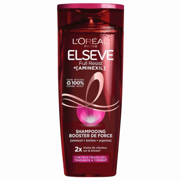 L'Oréal Paris Elseve Pack de 2 Shampoings Full Resist Booster de Force (2x300 ml)