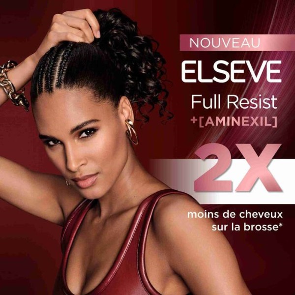 L'Oréal Paris Elseve Pack de 2 Shampoings Full Resist Booster de Force (2x300 ml)