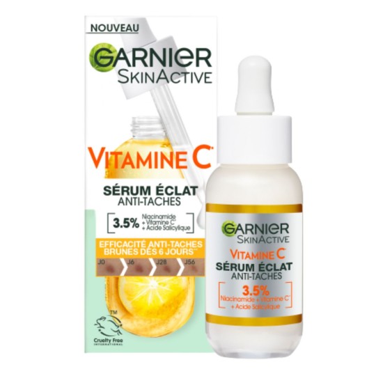 GARNIER Skin Active Sérum éclat anti-taches brunes Vitamine C 30ml - Authentique - Original