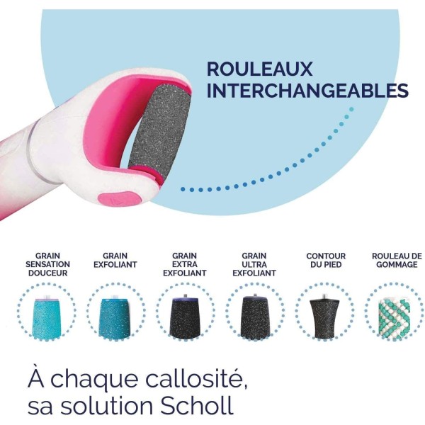 Scholl Velvet Smooth Râpe Electrique Anti-Callosités + Gommage peaux sèches - Original