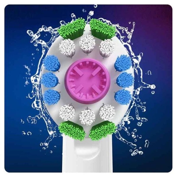 4 (Brossettes) Têtes de rechange 3D White Clean maximiser pour brosse à dents électrique Oral-B