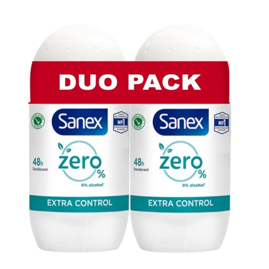 Sanex Lot de 2 Billes (Stick) Extra Control 2X50 ml- Authentique Original