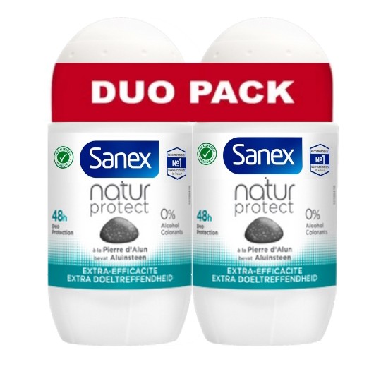 Sanex Lot de 2 Billes (Stick) Extra Efficacité 2X50 ml- Authentique Original