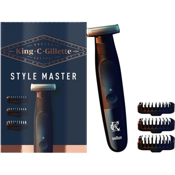 Tondeuse à Barbe Sans Fil 3 Sabot + 01 Recharge Suplémentaire - King C Styler Master