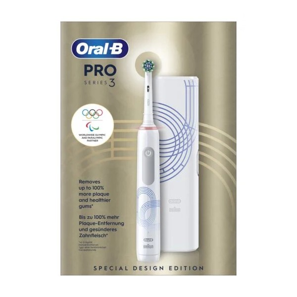 ORAL-B Brosse à Dents Electrique Rechargeable Series 3 Pro Série Limité Olymplique