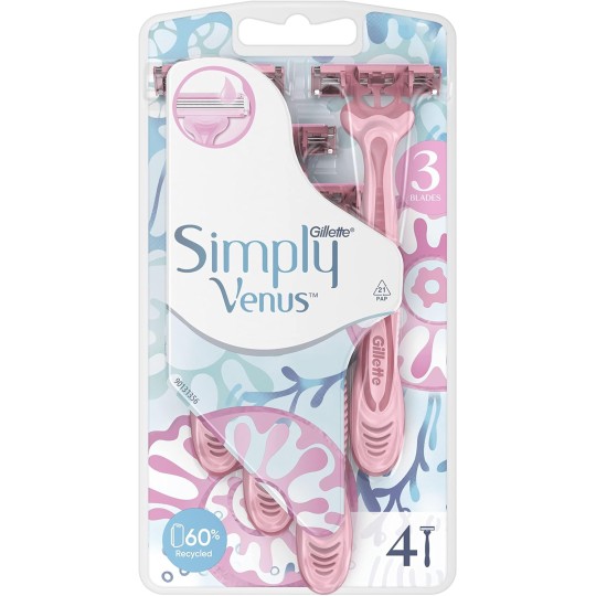 Gillette Pack 4 Rasoirs Jetable Simply 3 Venus de Gillette - Original