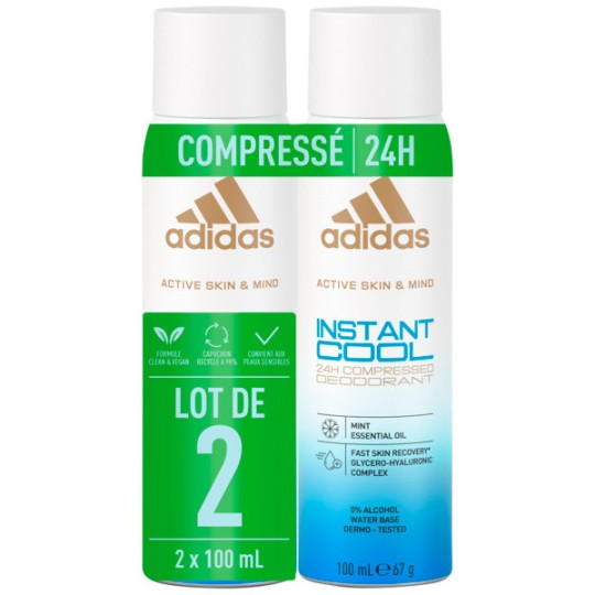 copy of ADIDAS - Lot de 2 Déodorants Active Skin & Mind - Energy Kick (2 x 50 ml)