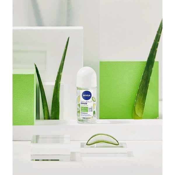 Nivea - NATURALLY GOOD Déodorant Femme Aloe Vera Bio Bille 50 ml - Original