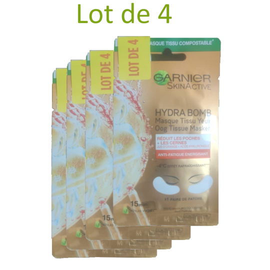 copy of Garnier - SkinActive Masque Tissu Charbon Végétal Lot de 4