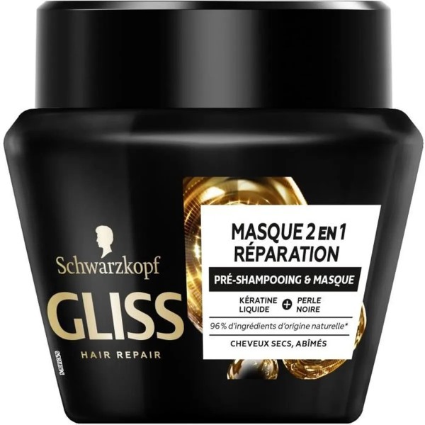 Schwarzkopf Gliss - Ultimate Repair - Masque 2-en-1 - Pré-Shampooing et Masque - Réparation