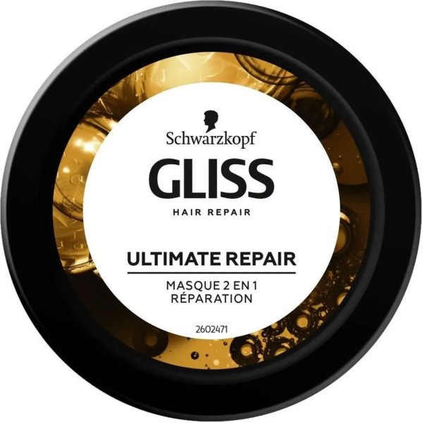 Schwarzkopf Gliss - Ultimate Repair - Masque 2-en-1 - Pré-Shampooing et Masque - Réparation