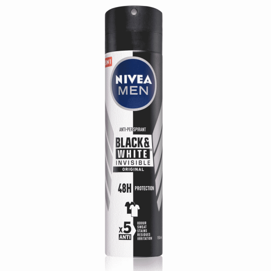 copy of Nivea - Déodorant Spray 5 en 1 Anti-transpirant Black&White Original - 200 ml