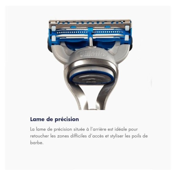 Gillette Pack 06 Recharges - Skinguard - Bande Lubrifiante - Authentique et Original