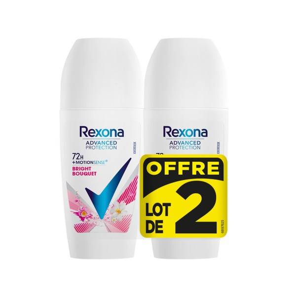 Rexona Lot de 2 Déodorants Bille (Stick) Anti-Transpirant Bright Bouquet (2 x 50ml) - Original