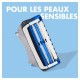 4Gillette Pack 04 Recharges - Skinguard - Bande Lubrifiante - Authentique et Original