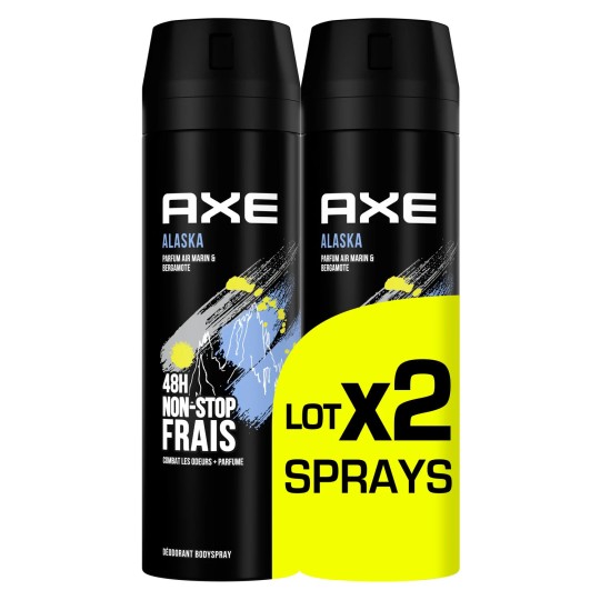 copy of Axe Lot de 2 Ice Cool Déodorant 72h anti-humidité 2x200ml - Athentique Original