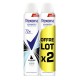 Rexona Lot de 2 Déodorants Anti-Transpirant Invisible Aqua (2 x 200ml)