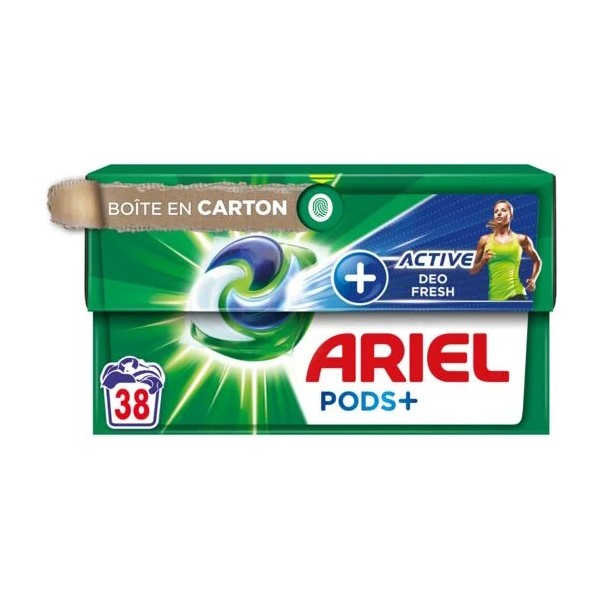 Ariel Pods +Active Odor Defense (38 Capsules)