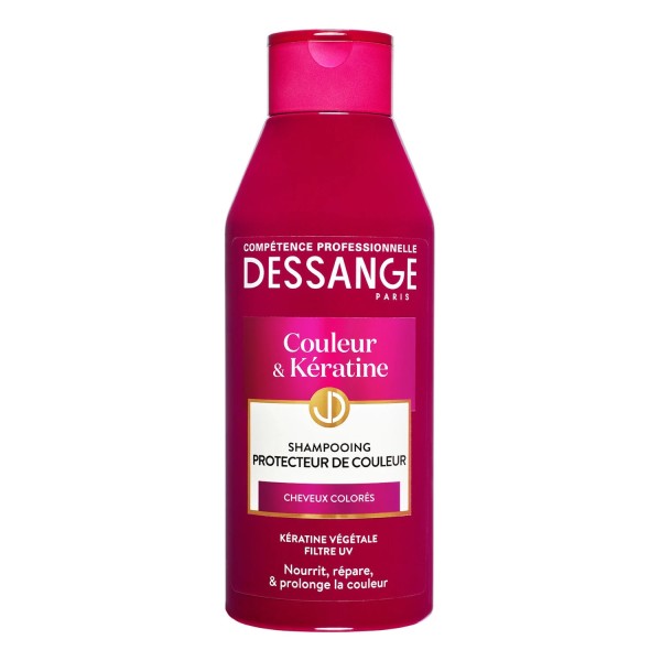 Dessange Shampooing Couleur & Kératine Protecteur de Couleur Cheveux Colorés 250ml