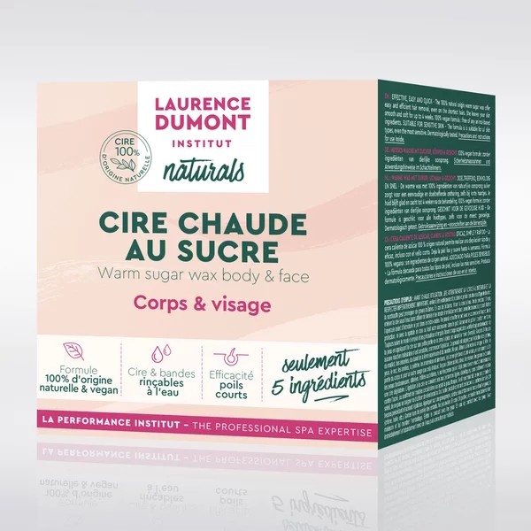 Partagez ce produit Laurence Dumont Cire Chaude au Sucre - Corps & Visage – Naturals - 250 ML