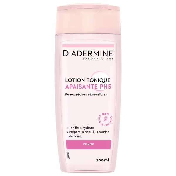 Diadermine - Lotion Tonique Apaisante PH5 - Peaux Sèches et Sensibles 200 ml