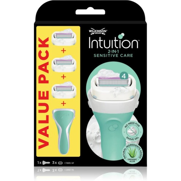 Wilkinson Intuition Sensitive Care - 1 Rasoir + 3 Lames