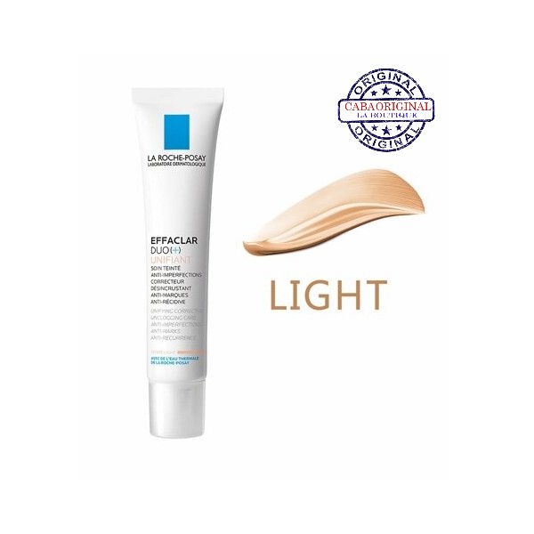 La Roche Posay Effaclar Duo+ Soin Correcteur Déinscrustant UNIFIANT (Teinté Light) 40ml  - Original