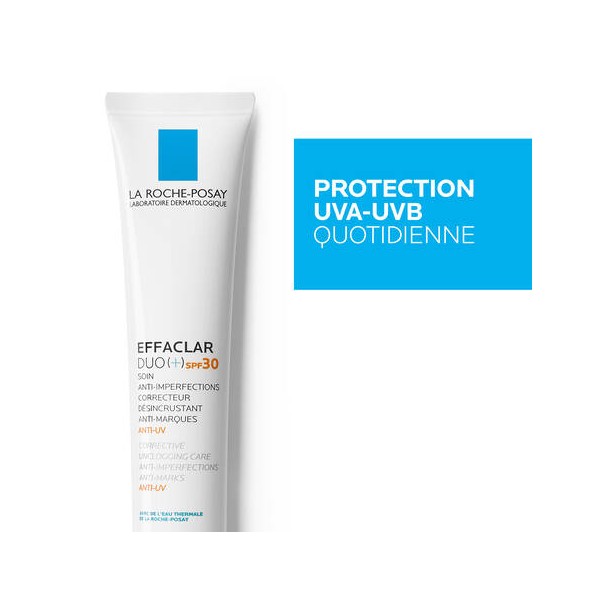 La Roche Posay Effaclar Duo+ SPF30 Soin désincrustant correcteur anti-uv 40ml  - Original