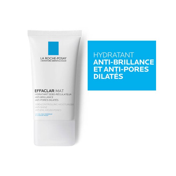 La Roche Posay EFFACLAR MAT Hydratant sébo-régulateur 40 ml  - Original